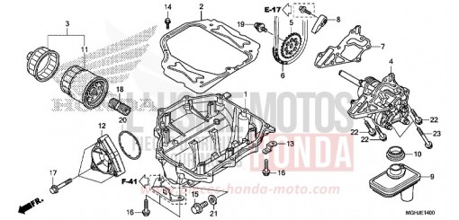 OIL PUMP (VFR1200X/XA/XL) VFR1200XJ de 2018